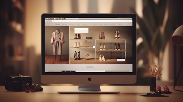 Foto eine e-commerce-plattform mit einem benutzerfreundlichen design