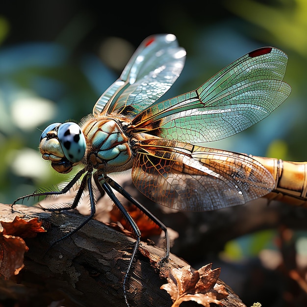 eine echte Libelle