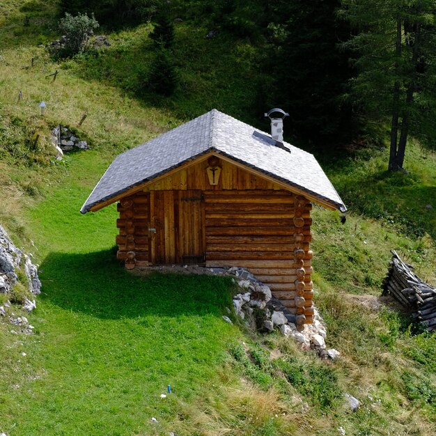 Foto eine einsame hütte