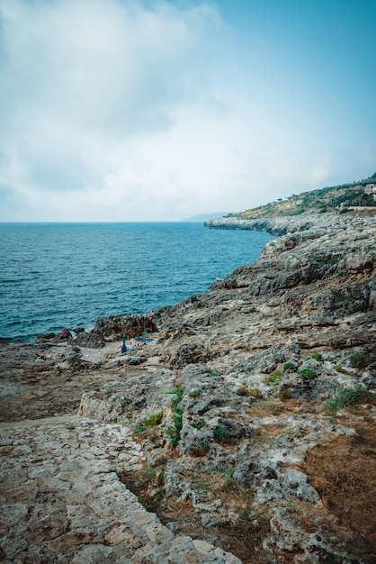 Eine fantastische Aussicht auf Gallipoli in Apulien