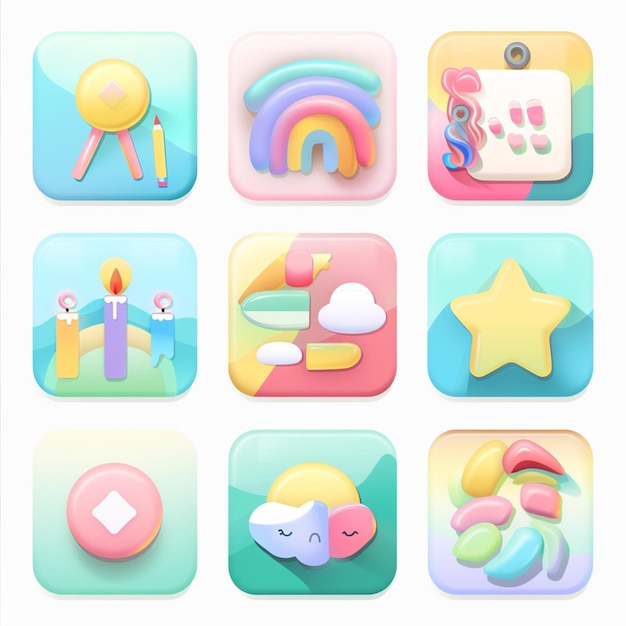 eine farbenfrohe App für eine Babyshower