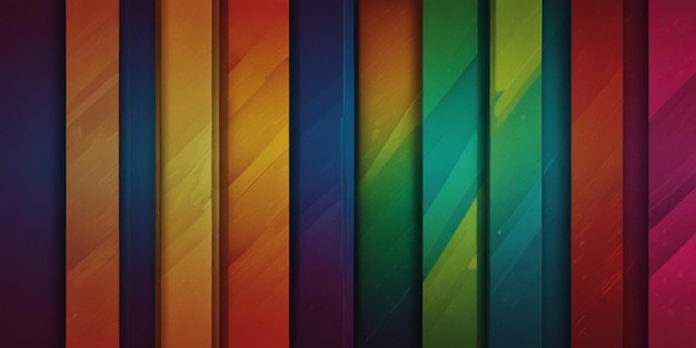 eine farbenfrohe Wand mit vielen Farben von Regenbogenstreifen