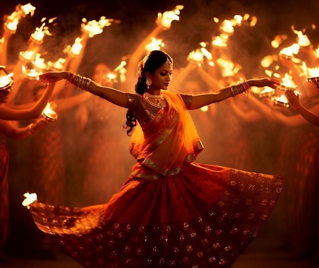 Eine faszinierende Aufführung eines traditionellen Diwali
