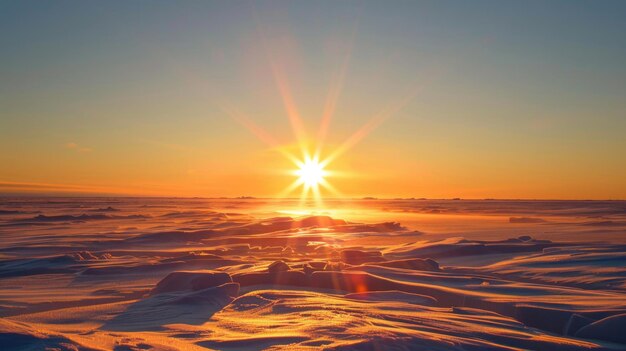 Eine faszinierende Darstellung der Mitternachtssonne während der Sommersonnenwende im Polarkreis