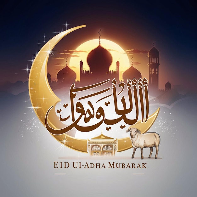 Eine faszinierende und luxuriöse Illustration der Feier des Eid
