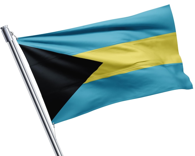 Eine Flagge der Bahamas