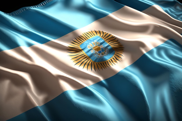 Eine Flagge mit dem Wort Argentinien darauf