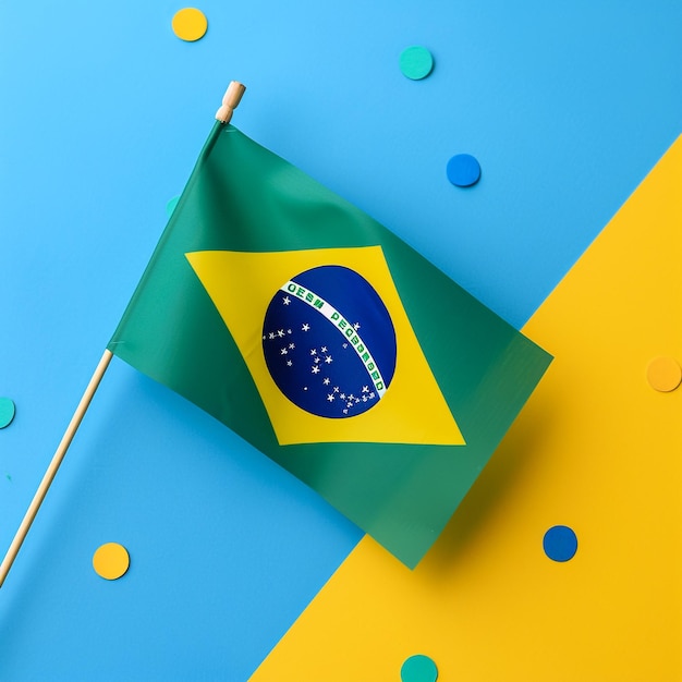 eine Flagge mit dem Wort "Welt" darauf