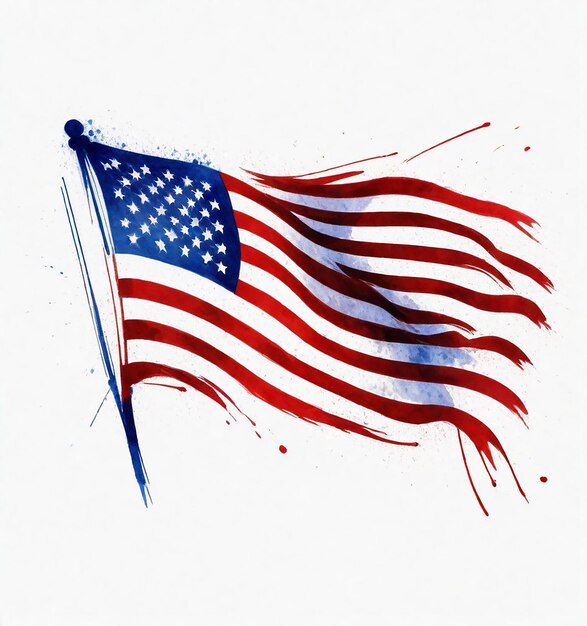 eine Flagge mit den Worten "USA" darauf