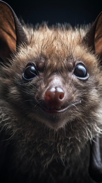 Eine Fledermaus mit einer großen Nase und einer großen Nase