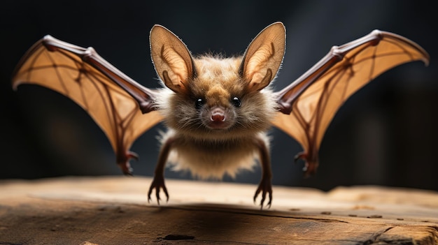 eine Fledermaus mit großen Flügeln, auf der steht: "Fledermaus".