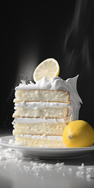 eine Fotografie eines Kuchen-Desserts