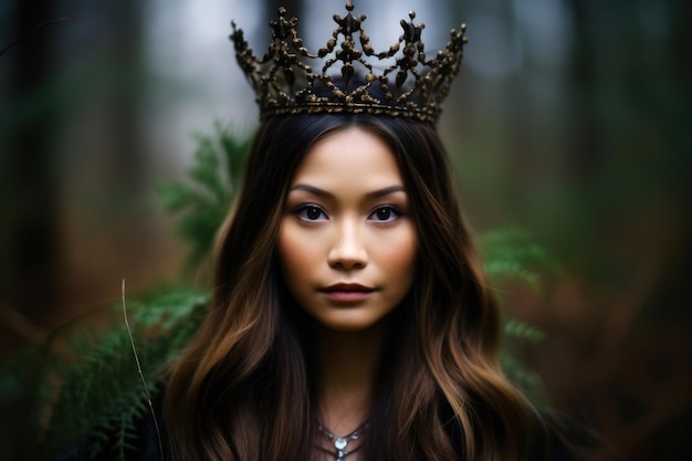 Eine Frau mit einer Krone
