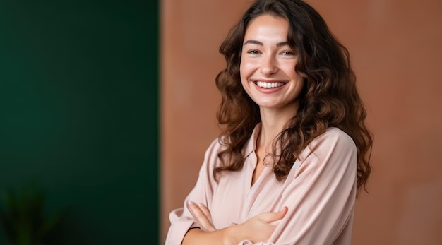 Eine Frau steht vor einer Tafel mit der Aufschrift „Ich bin Lehrerin“