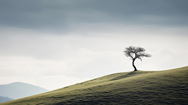 Eine friedliche, traumhafte ländliche Landschaft