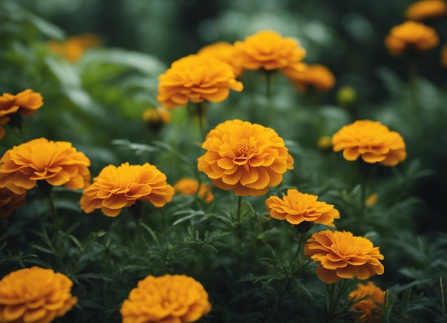 Foto eine frische marigoldblüte