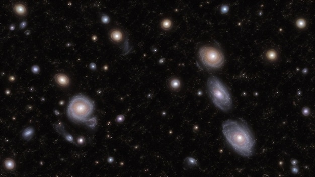 Eine Galaxie ist ein System aus Millionen oder Milliarden von Sternen
