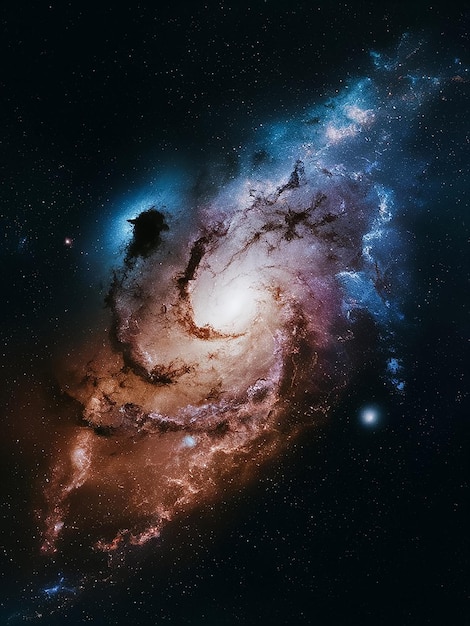 eine Galaxie mit einem Gesicht darauf
