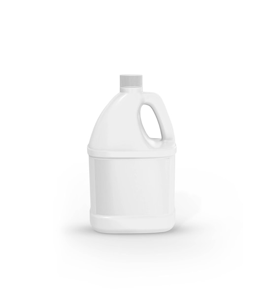 Foto eine gallonflasche auf weißem hintergrund