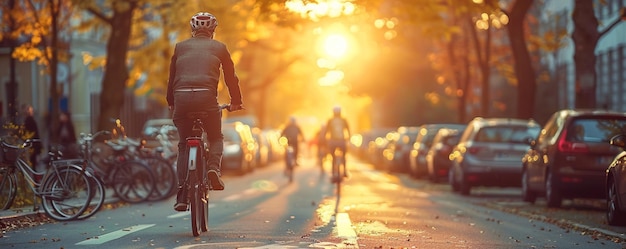 Eine gemeinschaftliche Fahrradfahrt Ar 52 Tapeten