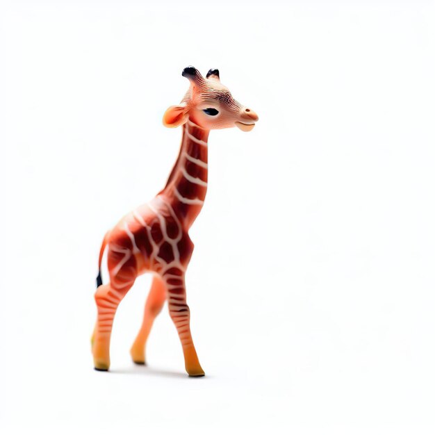 Eine Giraffenfigur mit dem Wort Giraffe darauf