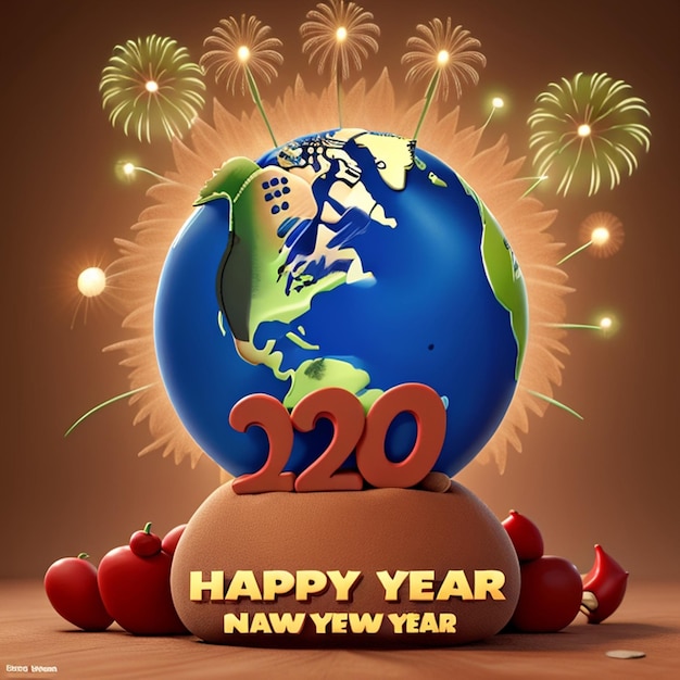 eine globale Feier, frohes neues Jahr, frohes neues Jahr 2024