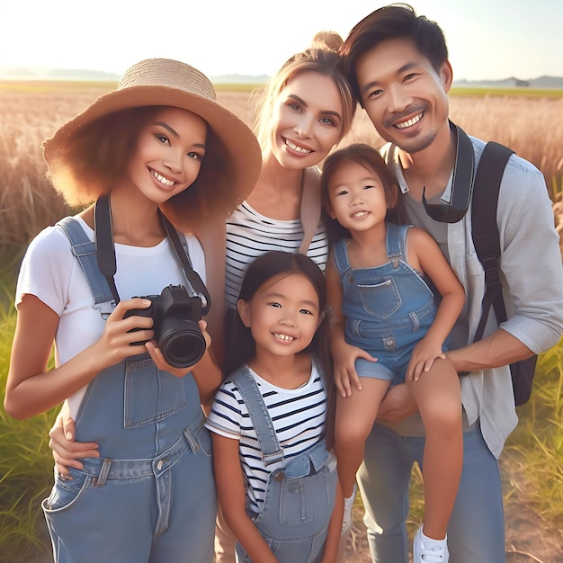 Eine glückliche Familie