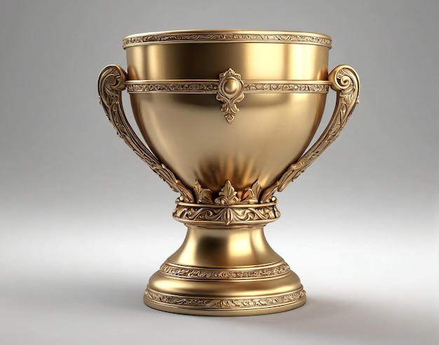 eine goldene Trophäe