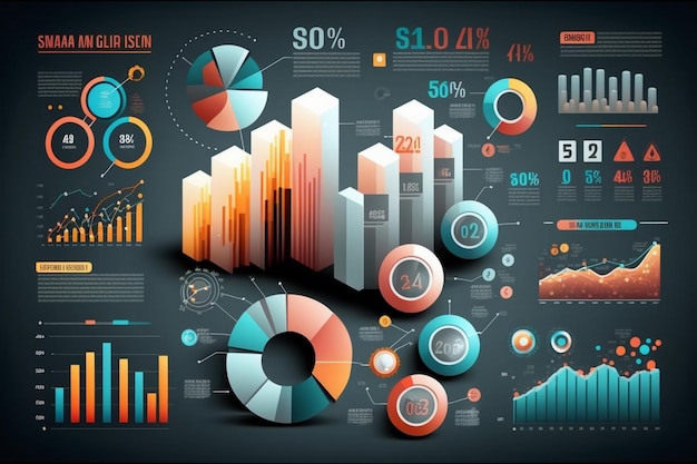 Eine Grafik mit einem Diagramm und einem Balkendiagramm.