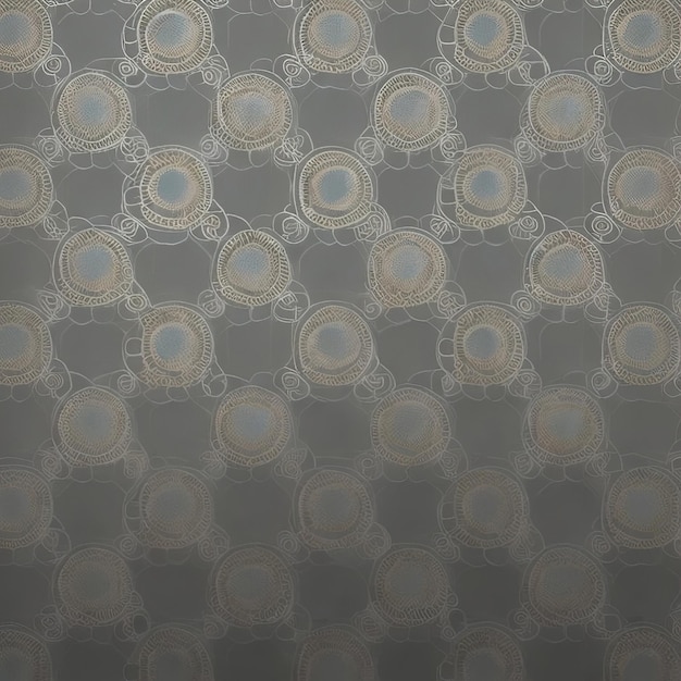 Eine graue Tapete mit einem Muster aus Kreisen