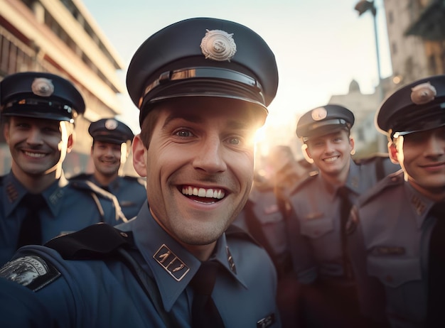 Eine Gruppe Polizisten