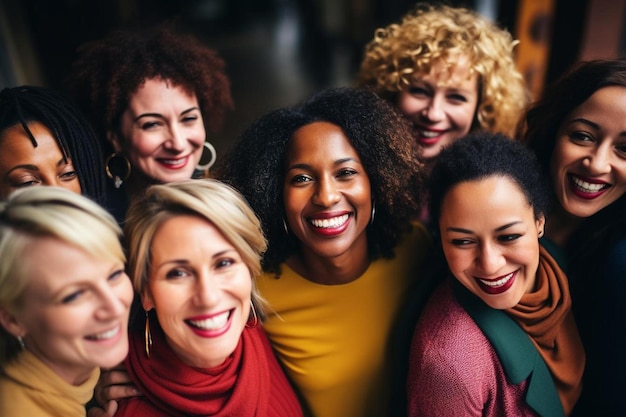 eine Gruppe von Frauen posiert für ein Foto