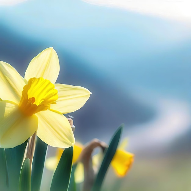 Eine Gruppe von Jonquils bildet ein wunderschönes Blumenensemble, das in seinen Farbtönen harmoniert