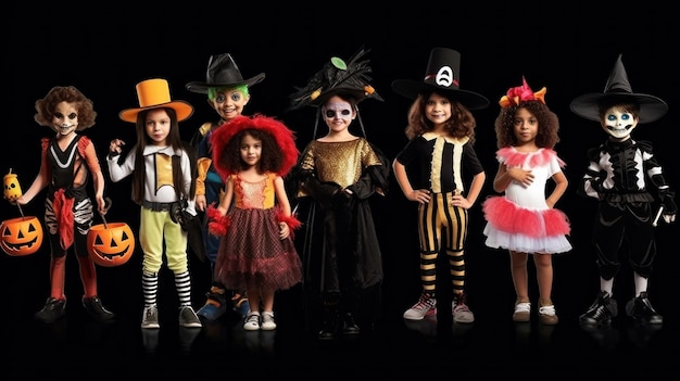 eine Gruppe von Kindern, die als Figuren aus dem Film verkleidet sind.