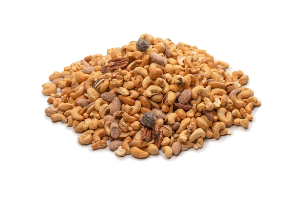 Eine Gruppe von Mandeln, Pistazien, Walnüssen, Macadamia-Cashews