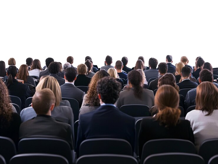Foto eine gruppe von menschen in einem konferenzraum