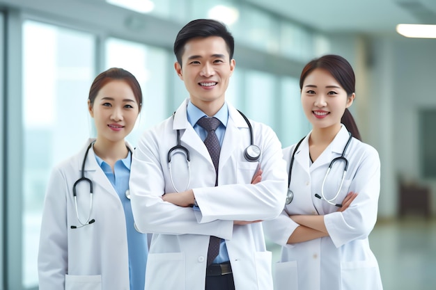 Eine Gruppe von Ärzten in einem Krankenhaus