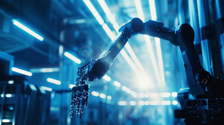 eine Hand, auf der das Wort Robot steht