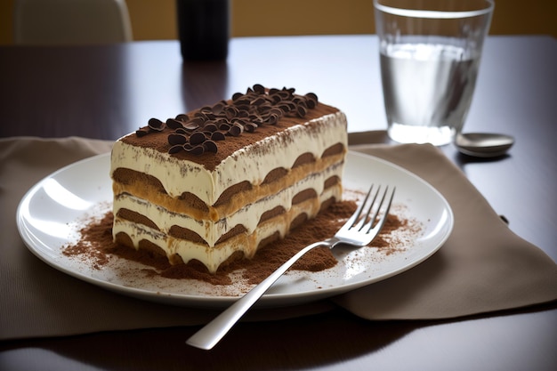 Eine handgemachte Version des italienischen Desserts Tiramisu