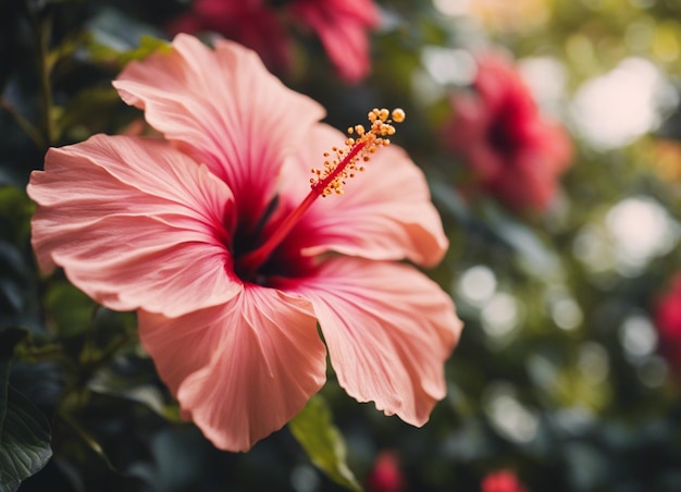 Eine Hibiskusblüte