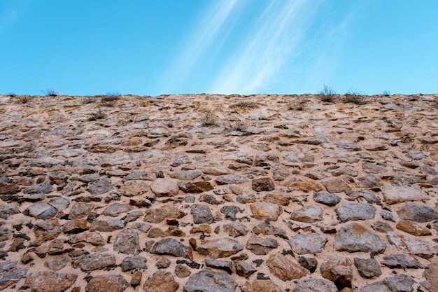 eine historische Burgmauer