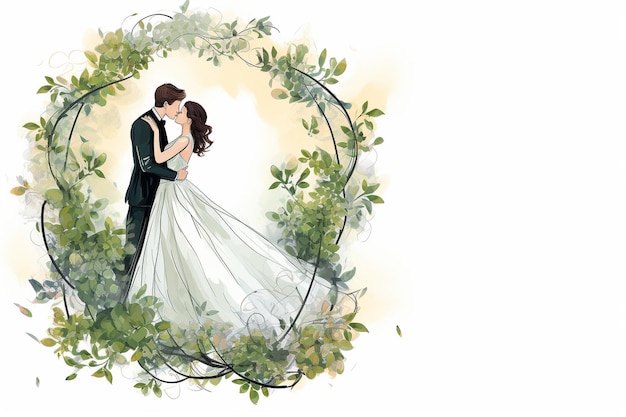 eine Hochzeitsillustration