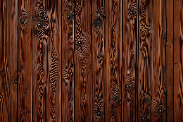 Eine Holzwand mit dunkelbraunem Hintergrund und dunkelrotem Hintergrund.