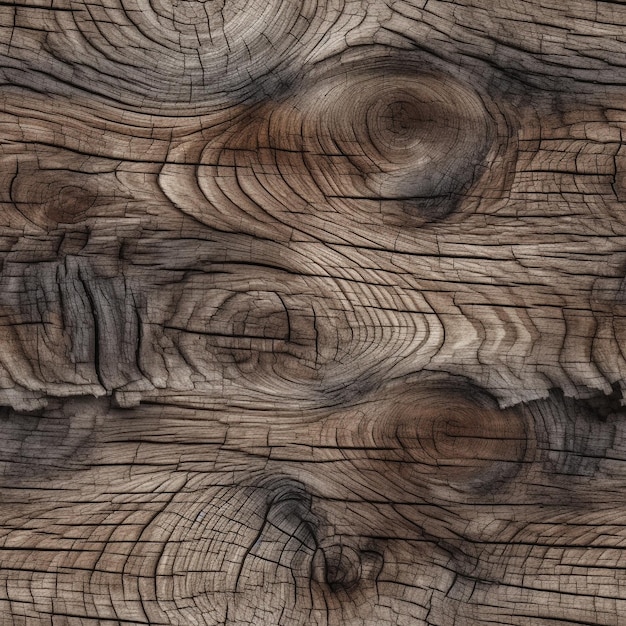 Eine Holzwand mit einer braunen Textur und einem Muster aus Ringen.