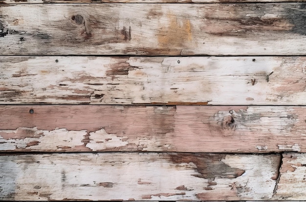 Eine Holzwand mit einer rosa-weißen Farbe mit der Aufschrift „Holz“
