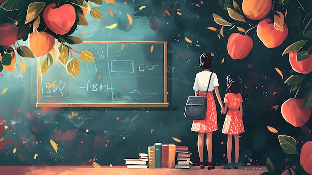 Eine Hommage an Pädagogen durch atemberaubende Illustrationen