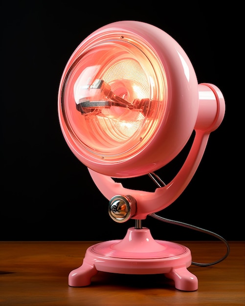 Eine hyperrealistische rosa Schreibtischlampe, die von HD Ai erzeugt wurde