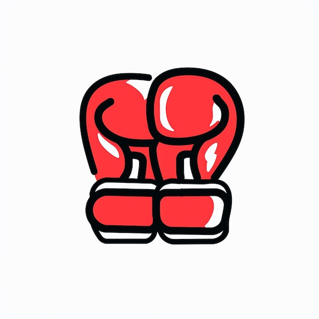 Eine Illustration mit roten Boxhandschuhen