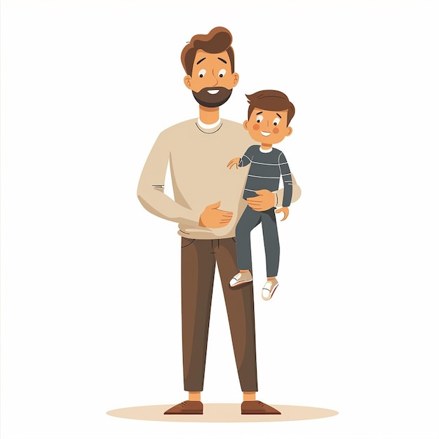 Eine Illustration zum Vatertag