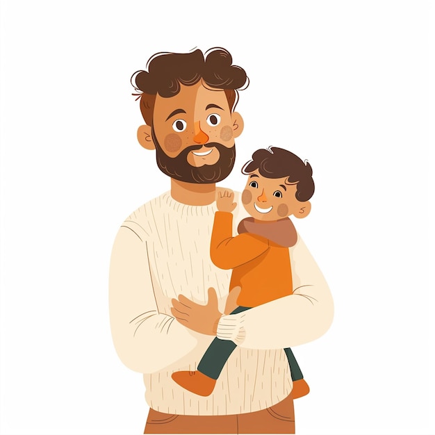 Eine Illustration zum Vatertag